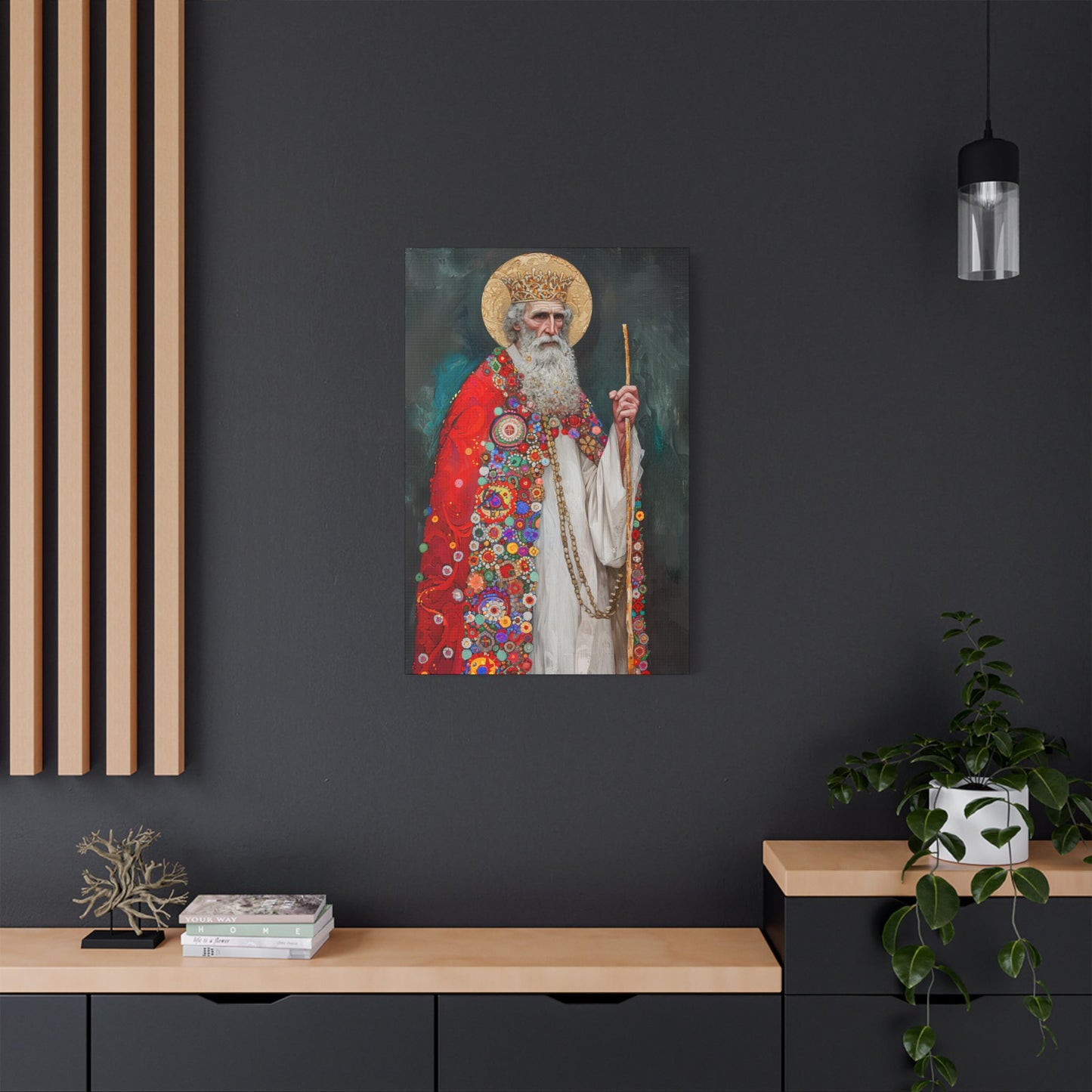 Saint Richard the Pilgrim / Richard of Wessex - Museum Wrapped Canvas - Sanctified Souls Print - Religious Art for your Home