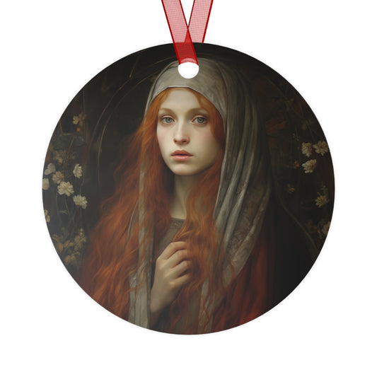 Path to Enlightenment- Mary Magdalene's Awakening Metal Ornament - Religious Holiday Christmas Ornament and Keepsake - Prayer Ornament