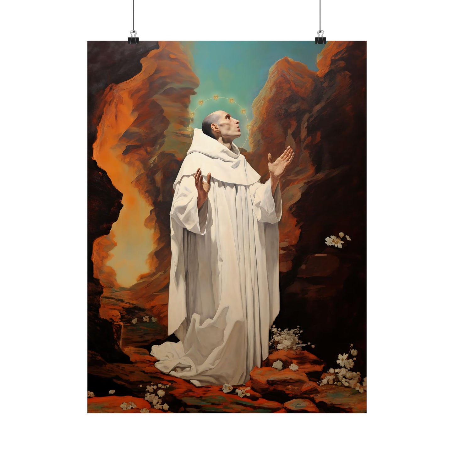 Saint Bruno Print - Sanctified Souls Print - Multiple Sizes - Premium Matte Vertical Posters