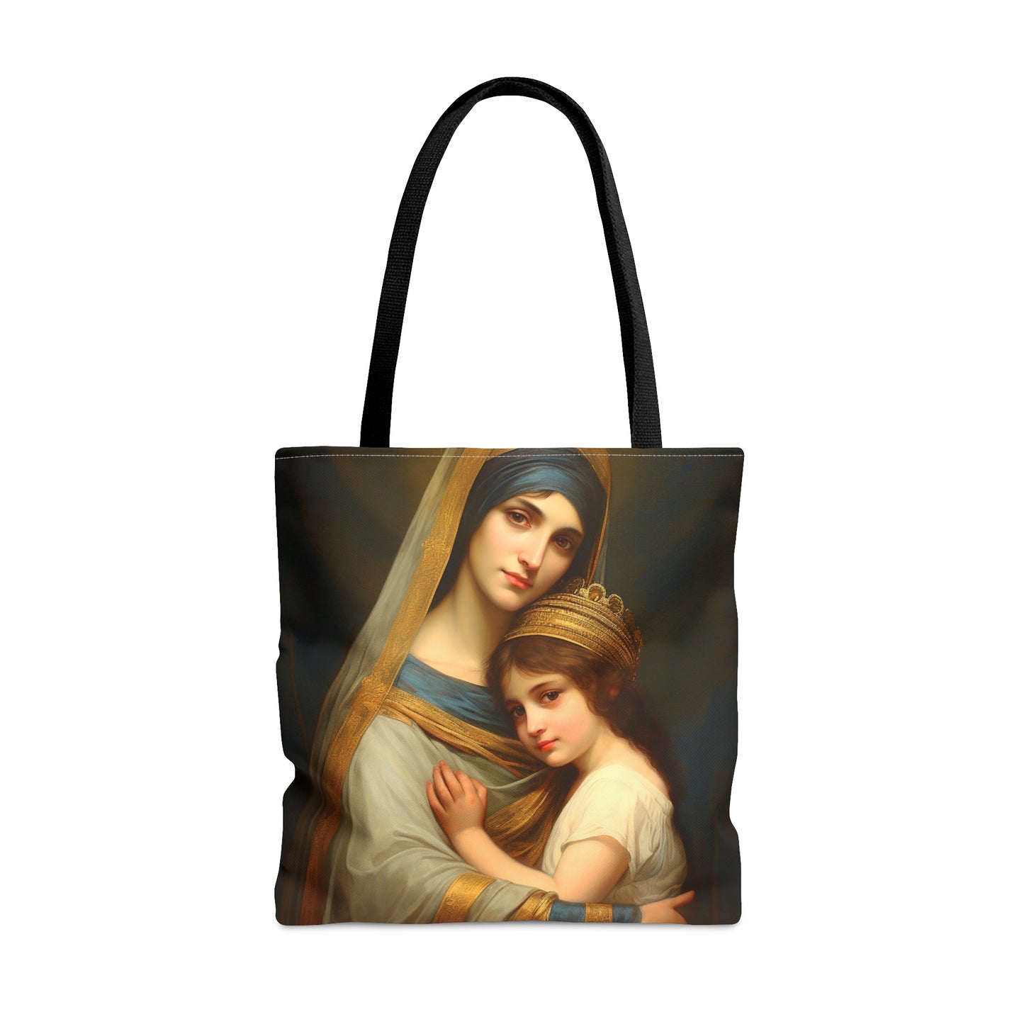 Saint Anne and Young Mother Mary  Tote Bag - Large Medium Small Faith Art Bag - Re usable Tote Purse - Double Sided - Catholic Art Bag