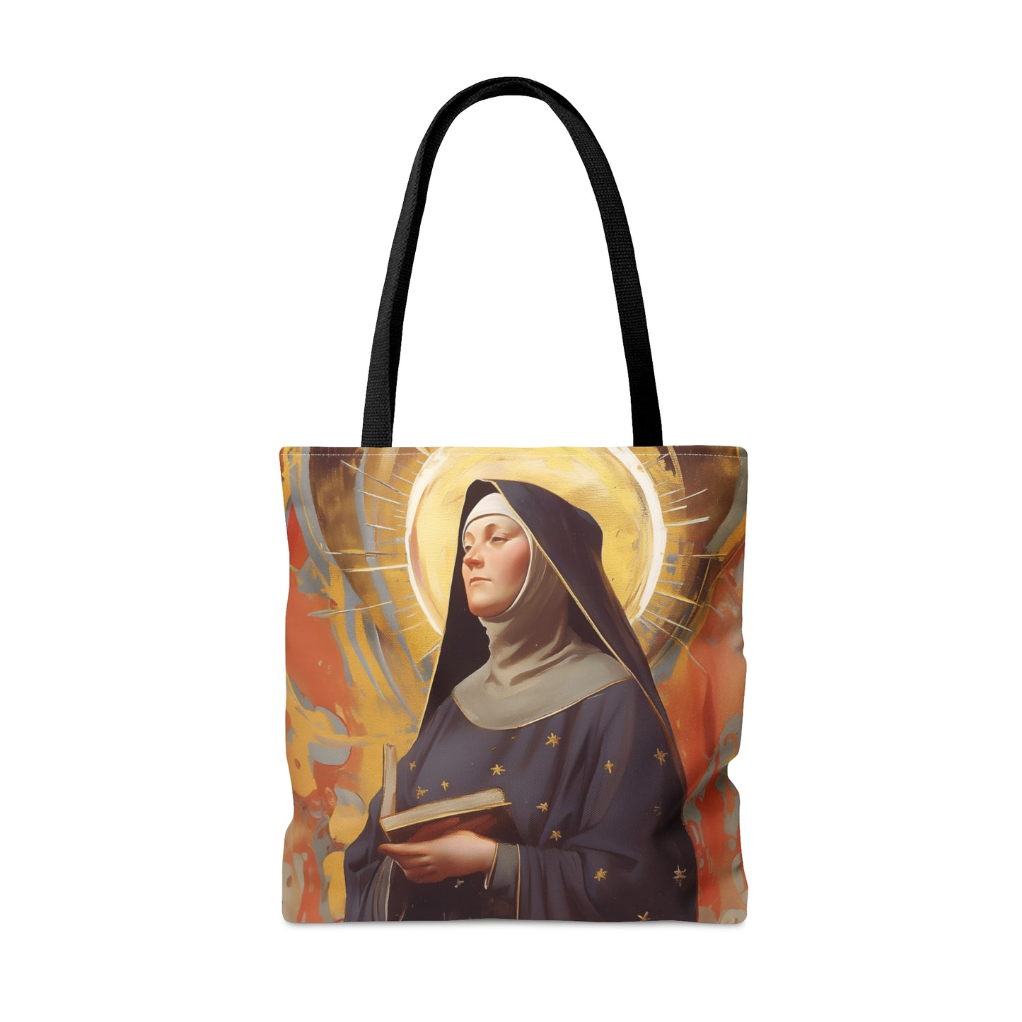 Saint Monica of Hippo Tote Bag - Large Medium Small Faith Art Bag - Catholic Faith Purse - Religious - Reusable - Prayer Bag