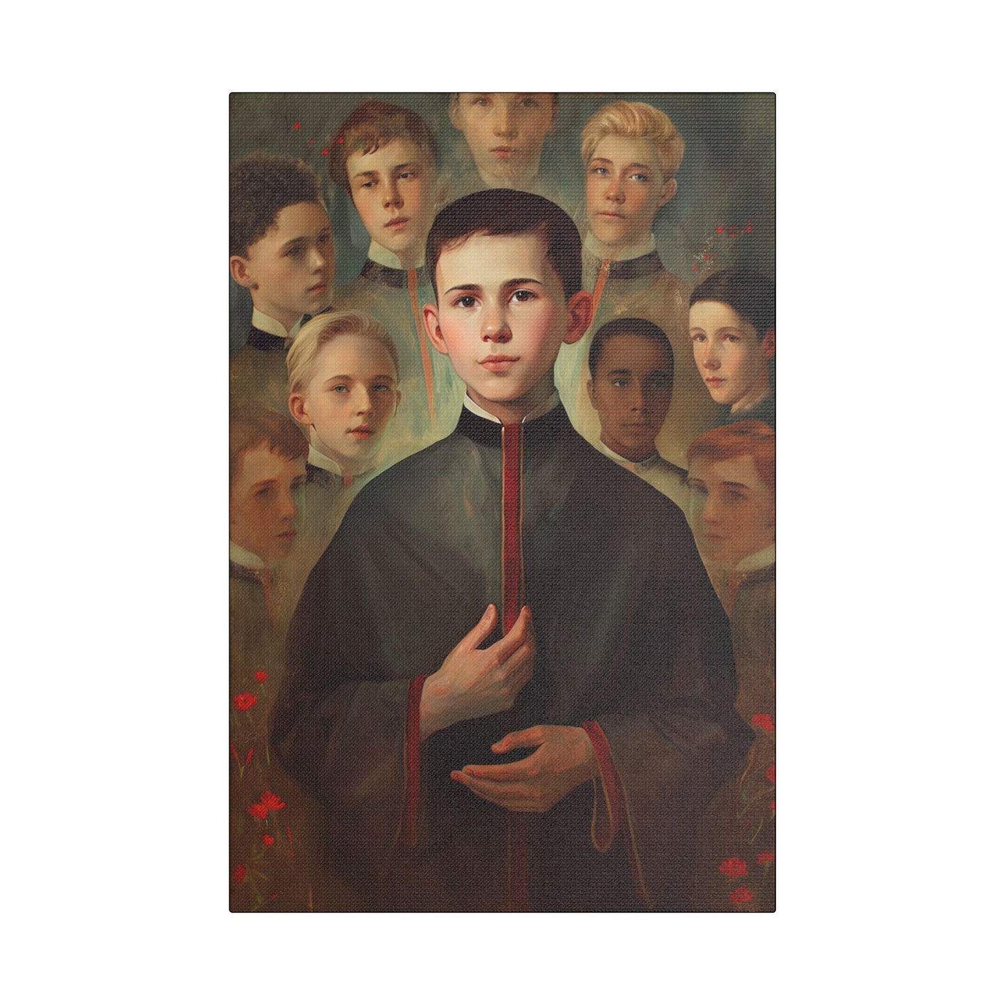 Saint John Berchmans Canvas Print - Multiple Sizes - Catholic Home art - Museum Wrapped Canvas - Sanctified Souls Print
