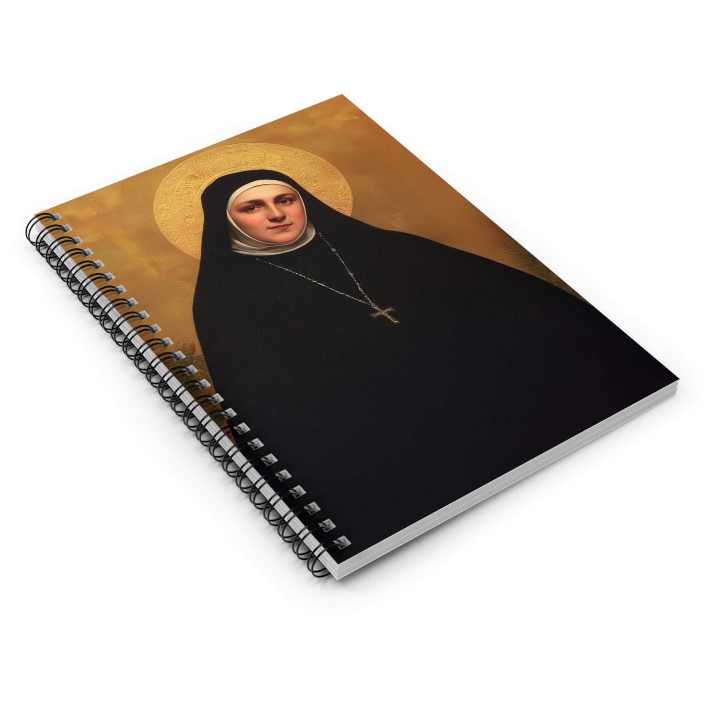 Saint Geltrude Caterina Comensoli Saint - Sanctified Souls Art - Religious Based Notebook - Spiral Notebook