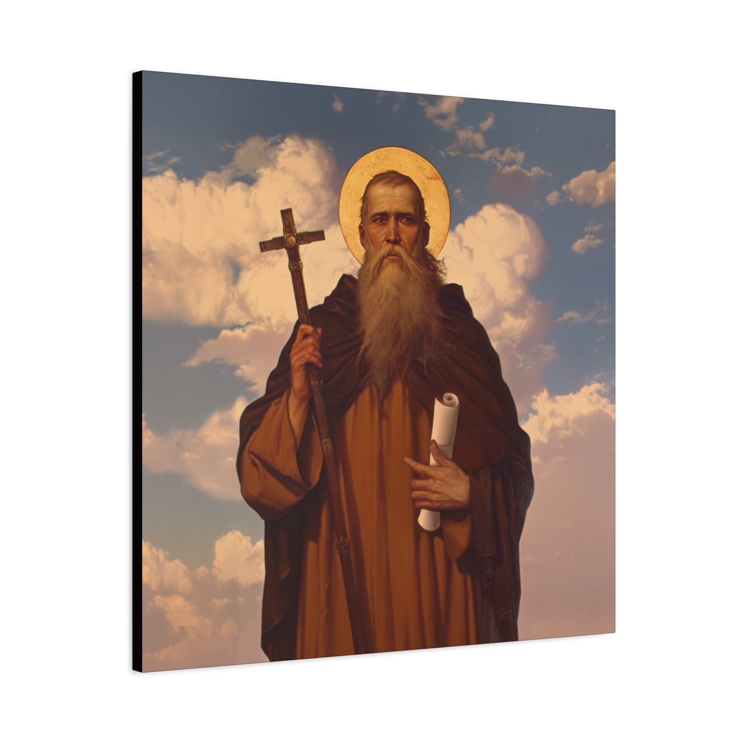 Saint Joannicus the Great / Loannikios of Mount Olympus - Gallery Wrapped Canvas - Print - Religious Art for your Home - Catholic Art Print