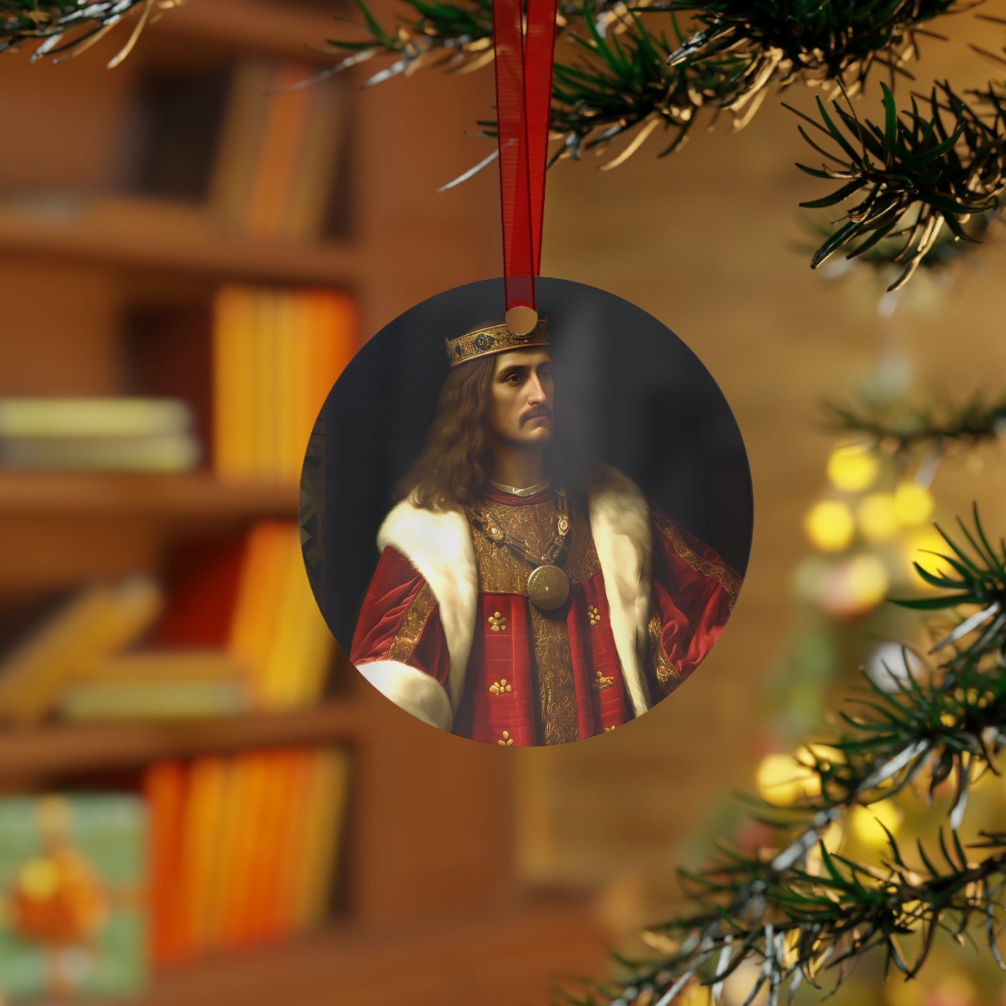 Saint Stephan the Great - Religious Holiday Christmas Ornament and Keepsake - Double sided Keepsake Religious Ornament