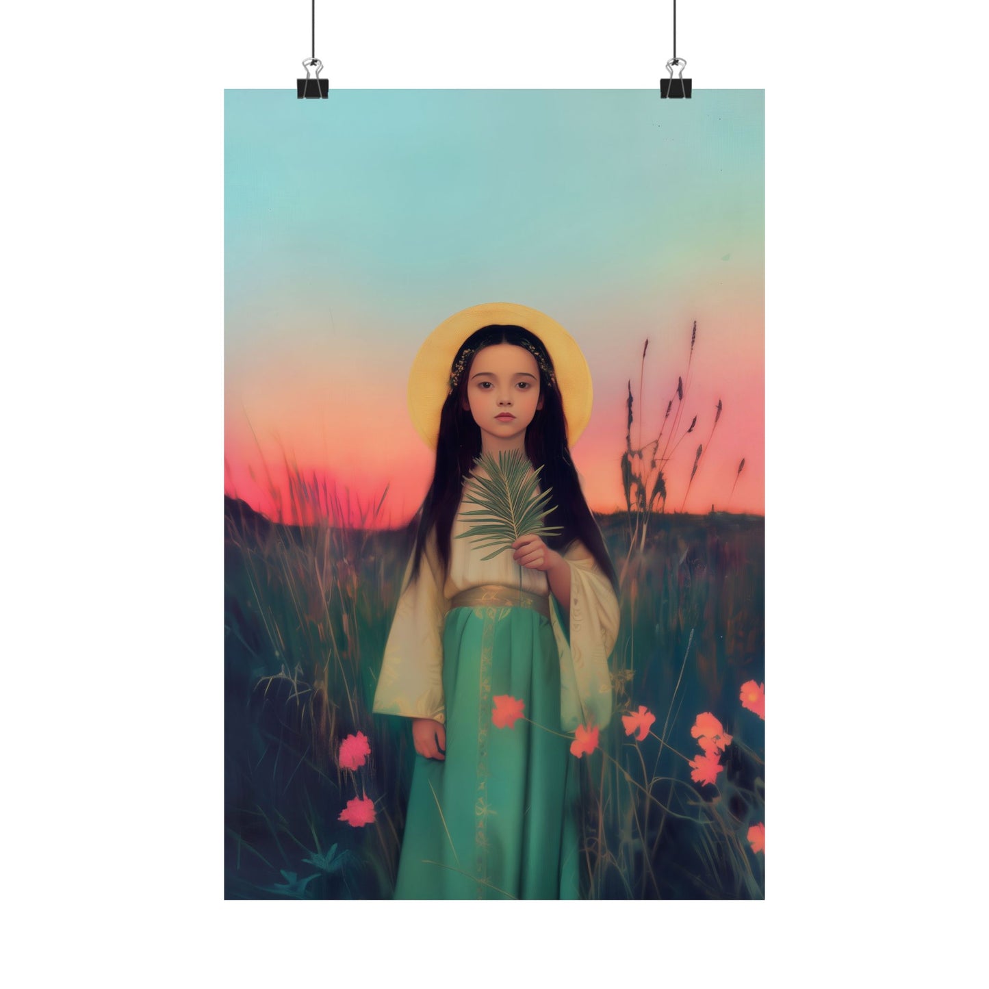 Saint Charity -  Sanctified Souls Print - Multiple Sizes - Premium Posters - Catholic Art - Christian Home - Martyr Saint