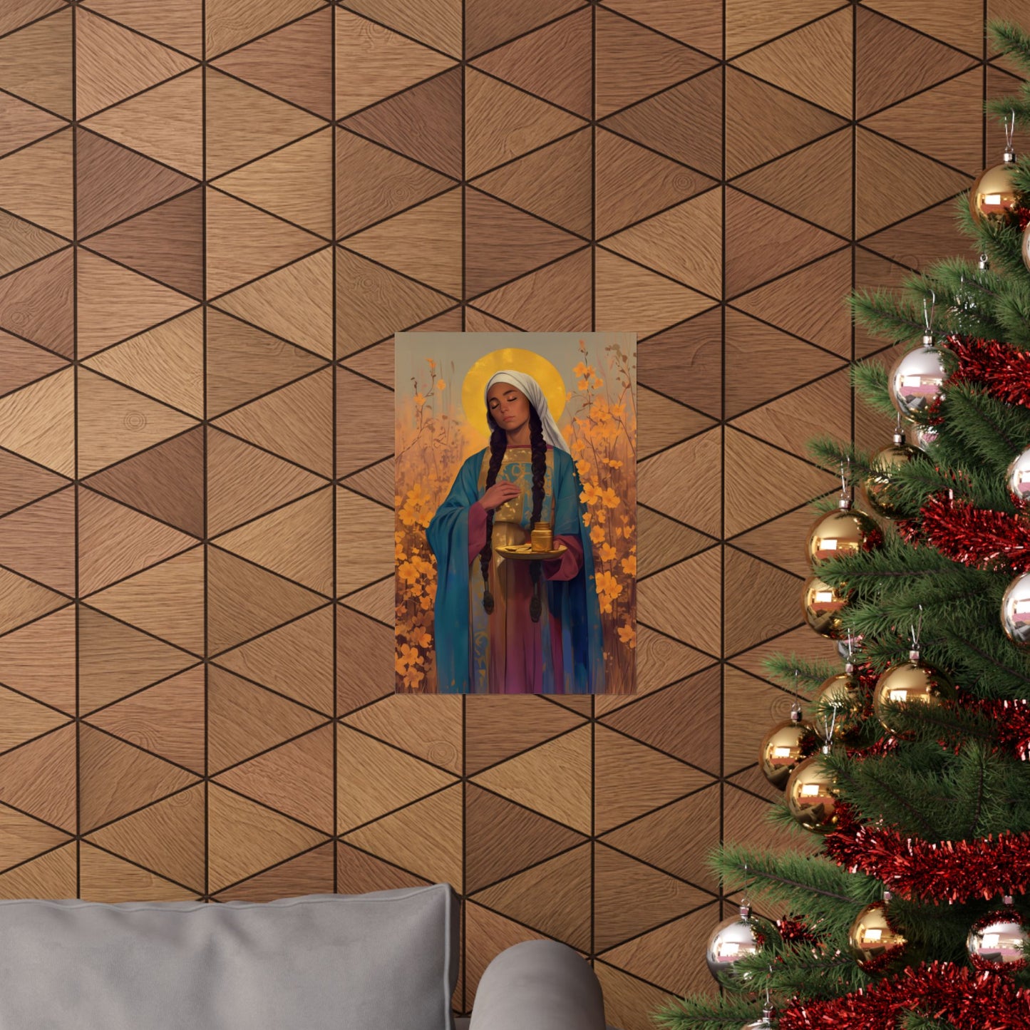 Saint Hermione of Ephesus - Sanctified Souls Print - Multiple Sizes - Premium Matte Vertical Posters