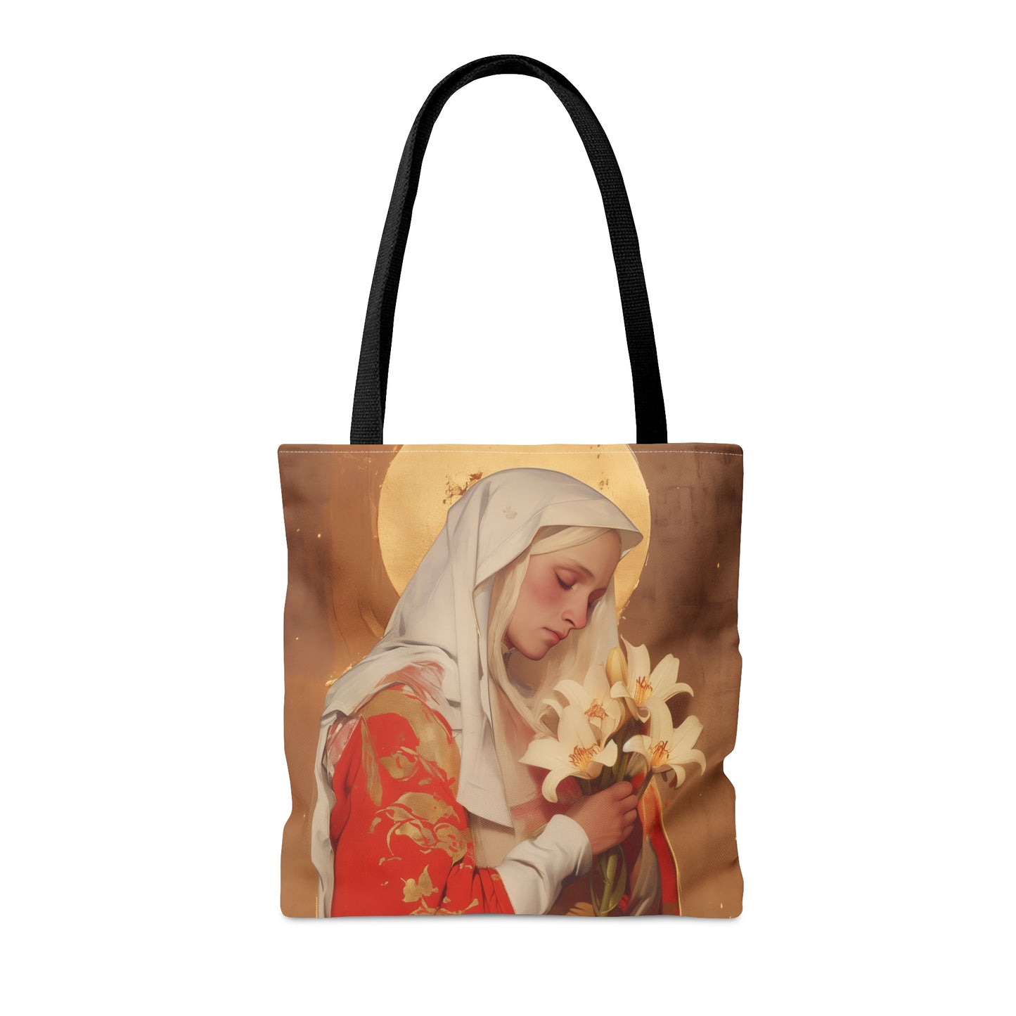 Saint Faith of Agen - Tote Bag - Large Medium Small Faith Art Bag - Catholic Faith Purse