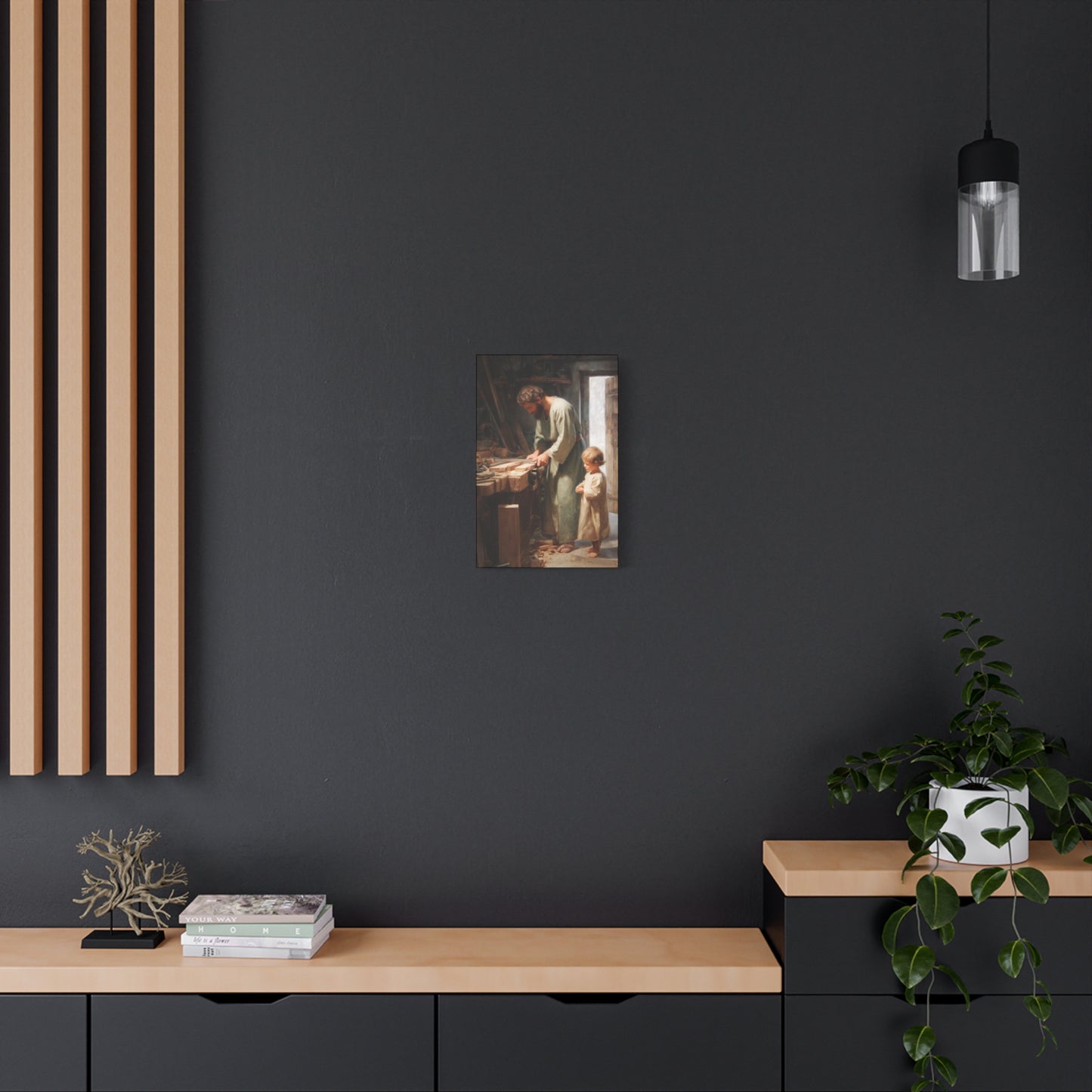 Saint Joseph the Worker - Museum Wrapped Canvas - Sanctified Souls Print - Religious Art for your Home