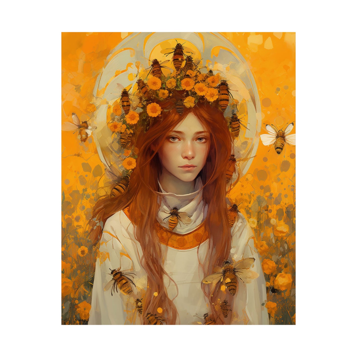 Saint Abigail - Sanctified Souls Print - Multiple Sizes - Premium Matte Vertical Posters