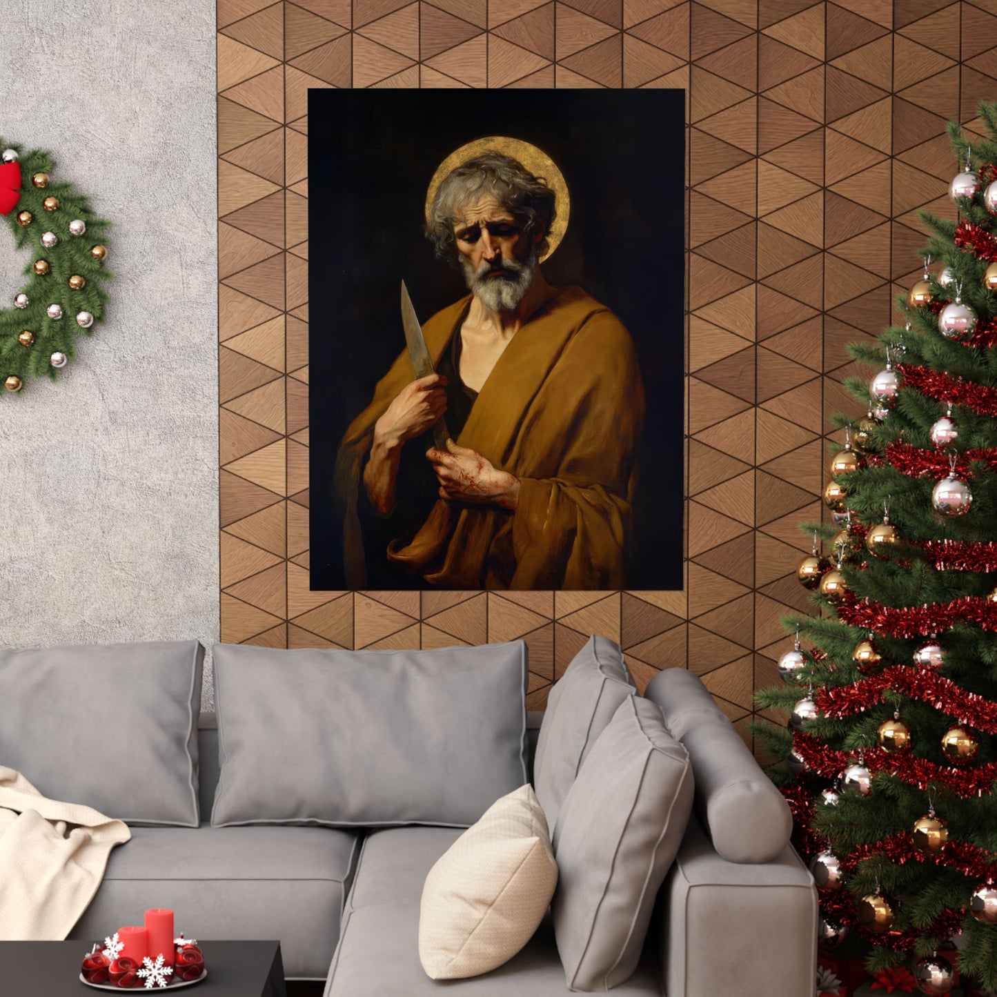 Saint Bartholomew the Apostle - Sanctified Souls Print - Multiple Sizes - Premium Posters - Catholic Art - Christian Home Decor Artwork