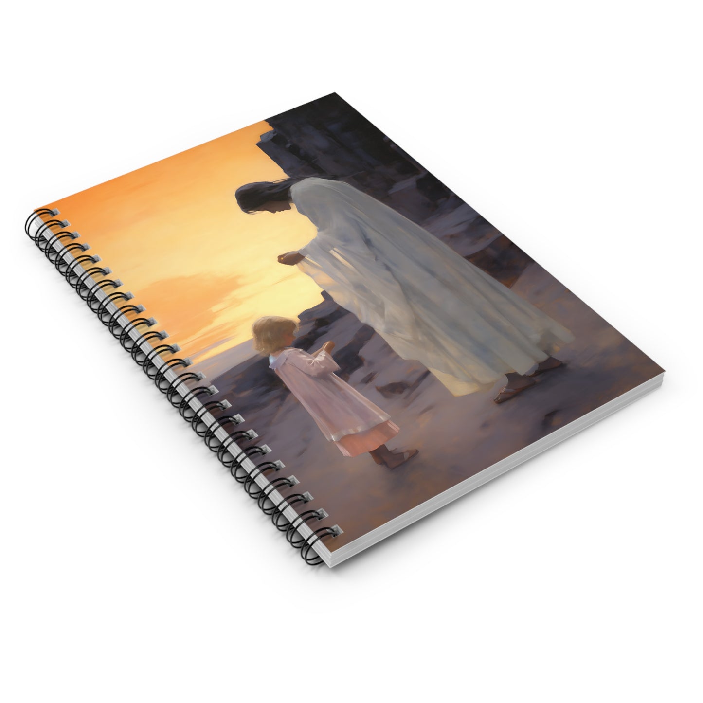 Luminous Love Mother's Journal - Sanctified Souls Art - Religious Based Notebook - Spiral Notebook - Ruled Line