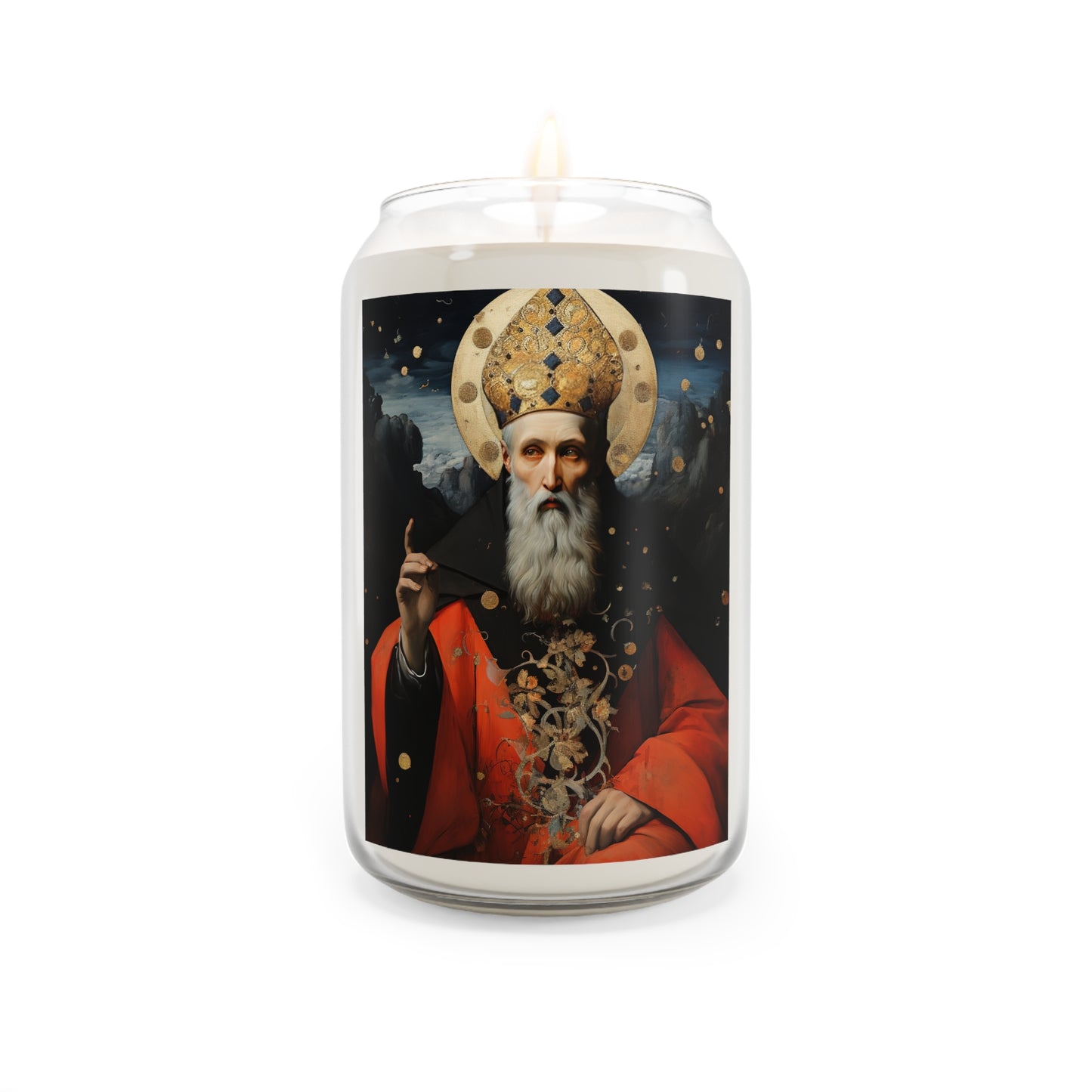 Saint Augustine of Hippo - Scented Prayer Candle, 13.75oz - Tall Size - Religious Prayer Candle - Catholic Art
