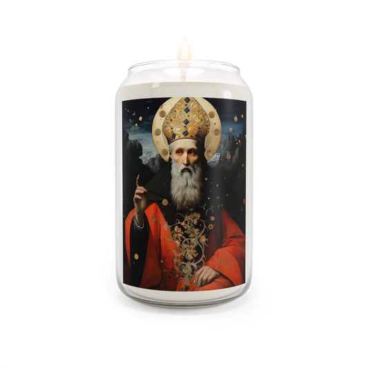 Saint Augustine of Hippo - Scented Prayer Candle, 13.75oz - Tall Size - Religious Prayer Candle - Catholic Art