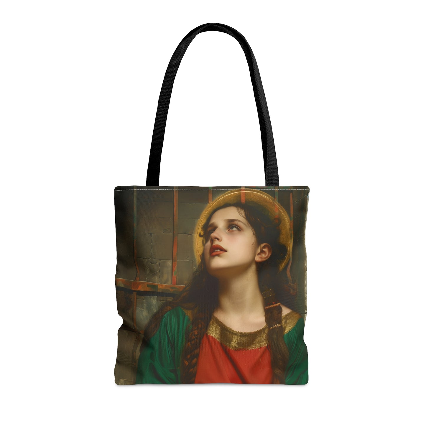 Saint Juliana of Nicomedia Tote Bag - Large Medium Small Faith Art Bag - Catholic Faith Purse - Double Sided - Religious Art Purse