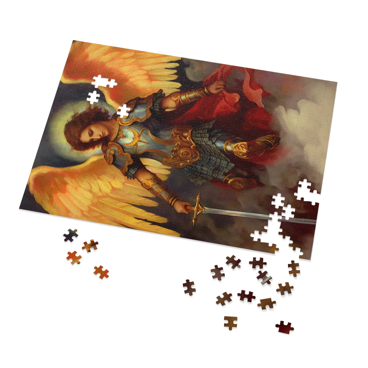 Saint Michael the Archangel - Puzzle and Keepsake Tin - Religious Jigsaw Puzzle (30, 110, 252, 500,1000-Piece) - Religious Puzzle