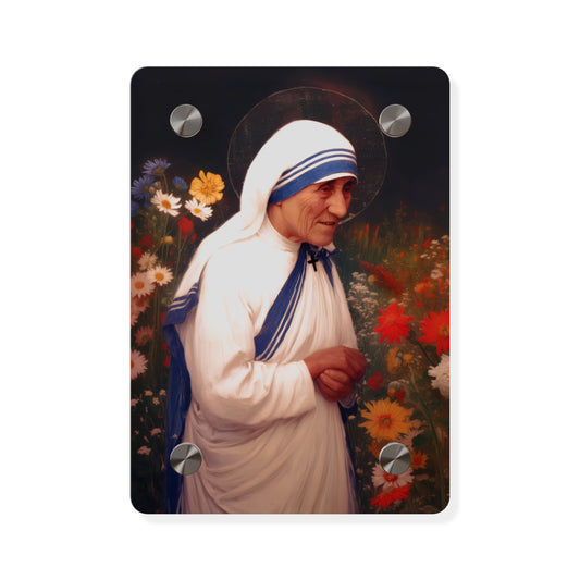 Saint Teresa of Calcutta Wall Art Panel - Ready to Hang Acrylic Print - Catholic Saint Art - Patron Saint Print - No Frame needed