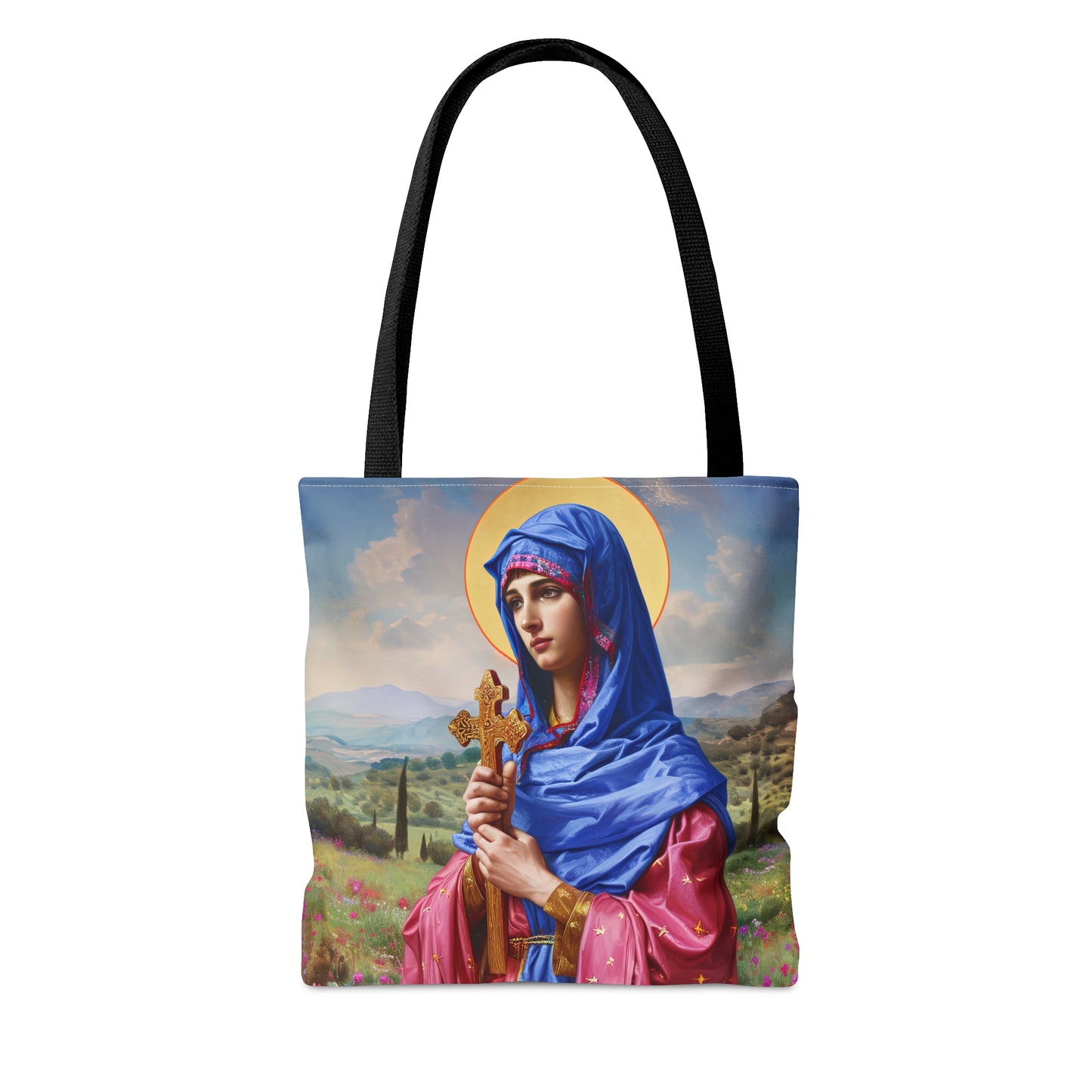 Saint Anysia of Salonika Tote Bag - Large Medium Small Faith Art Bag - Re usable Tote Purse - Double Sided - Catholic Art Bag
