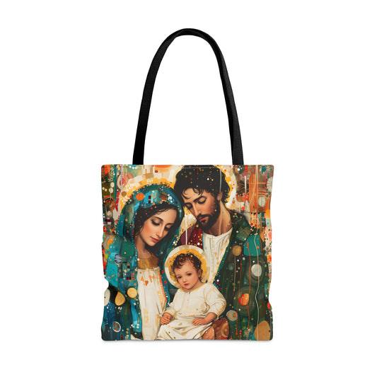 Eternal Light - The Holy Family Tote Bag - Purse - Three sizes - Large Medium Small Faith Art Bag - Catholic purse - Double Sided