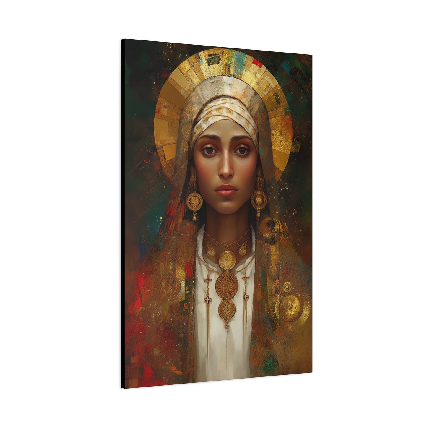 Saint Julia of Carthage - Museum Wrapped Canvas - Sanctified Souls Print - Religious Art for your Home