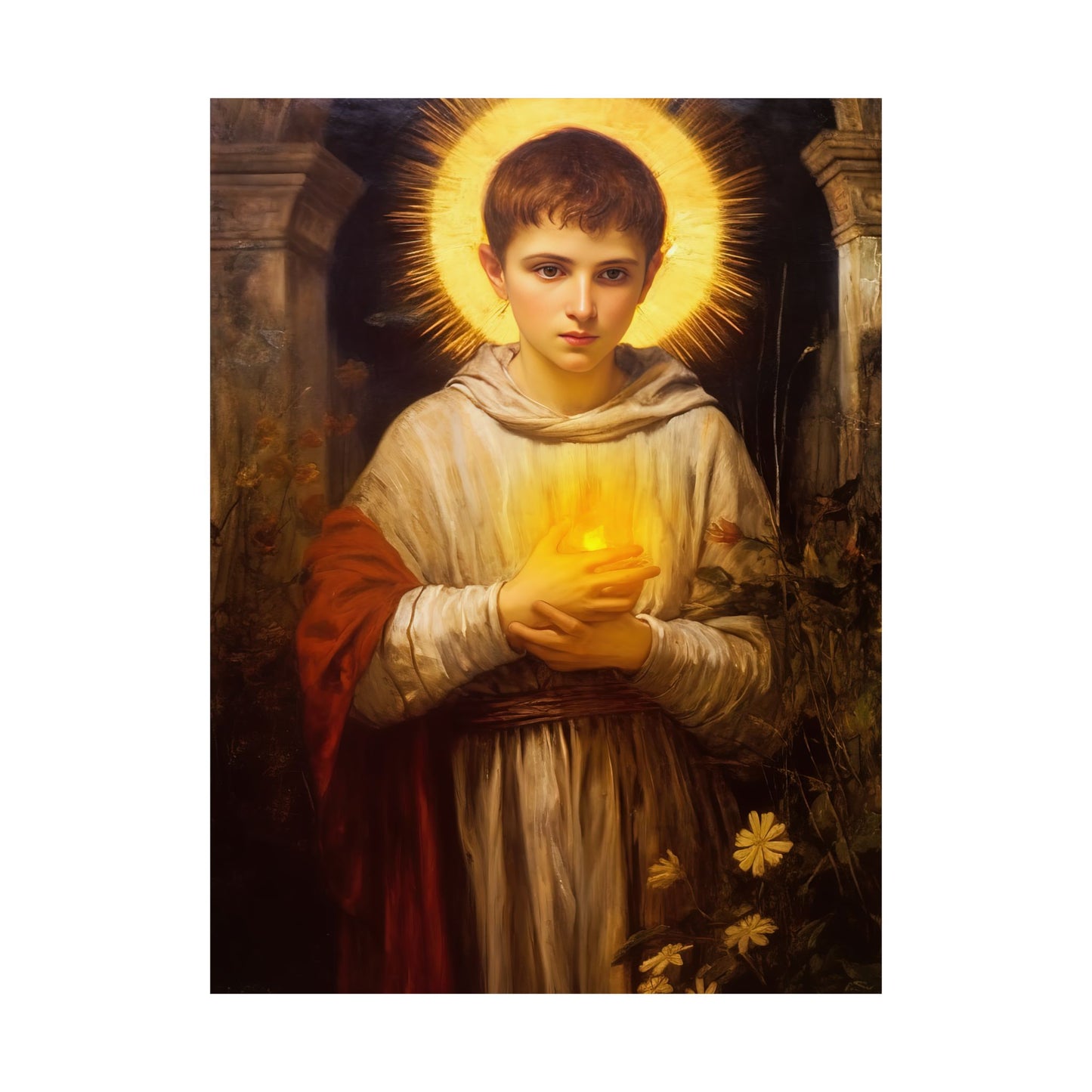 Saint Tarsicius Print - Sanctified Souls Print - Multiple Sizes - Premium Matte Vertical Posters