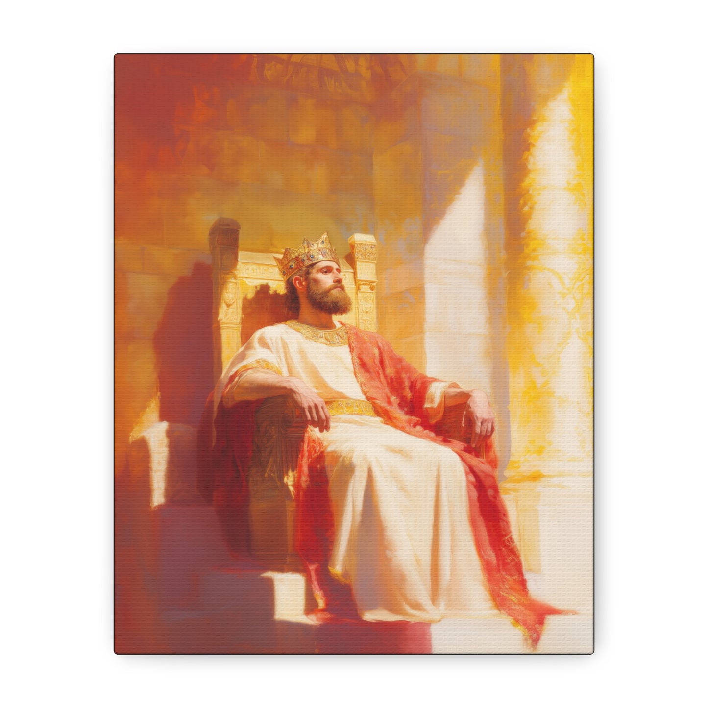 King Solomon: Keeper of God's Understanding - Gallery Wrapped Canvas - Print - Religious Art for your Home - Catholic Art