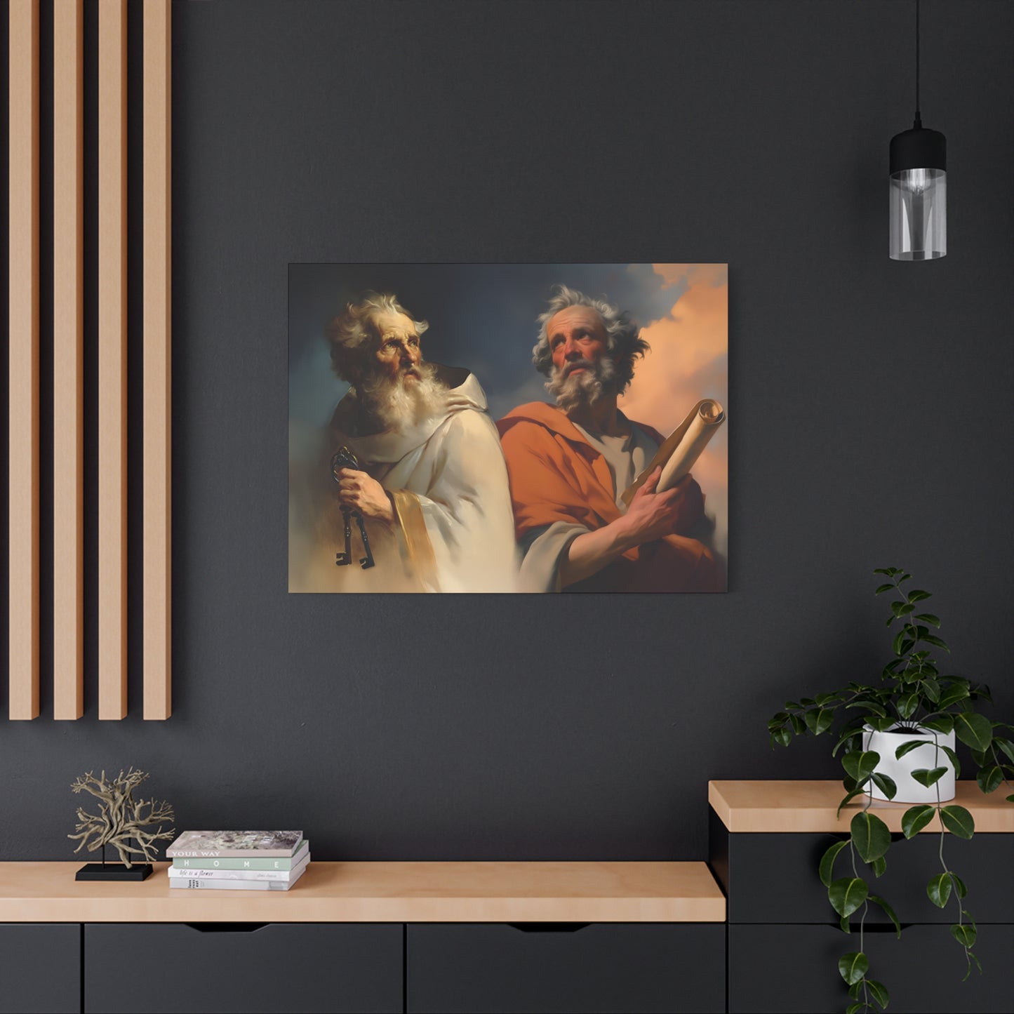 Saint Peter and Saint Paul - Museum Wrapped Canvas - Print - Religious Art for your Home - Christian print