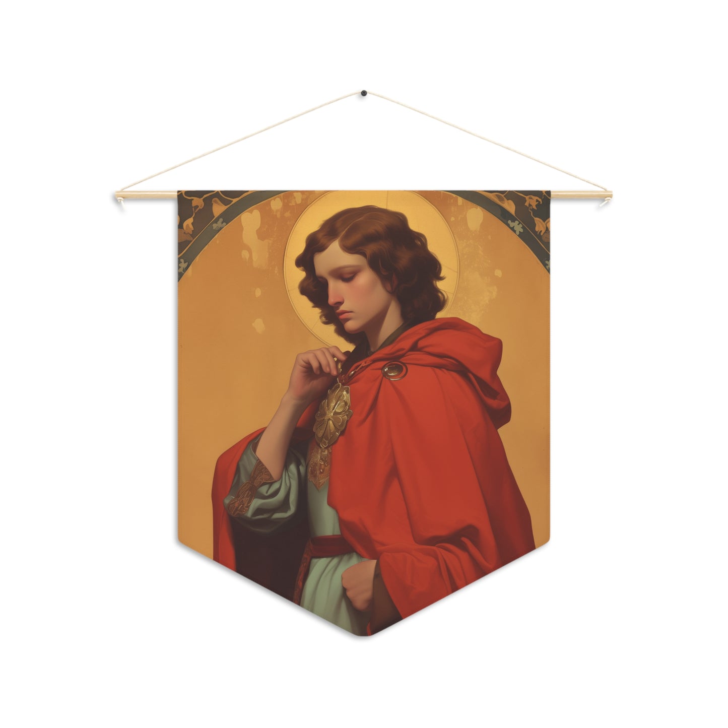 Saint Casimir of Poland Wall Banner / Wall Hanging / Pennant - Religious Art - Prayer room - Catholic Art - Large Print - 18" x 21"