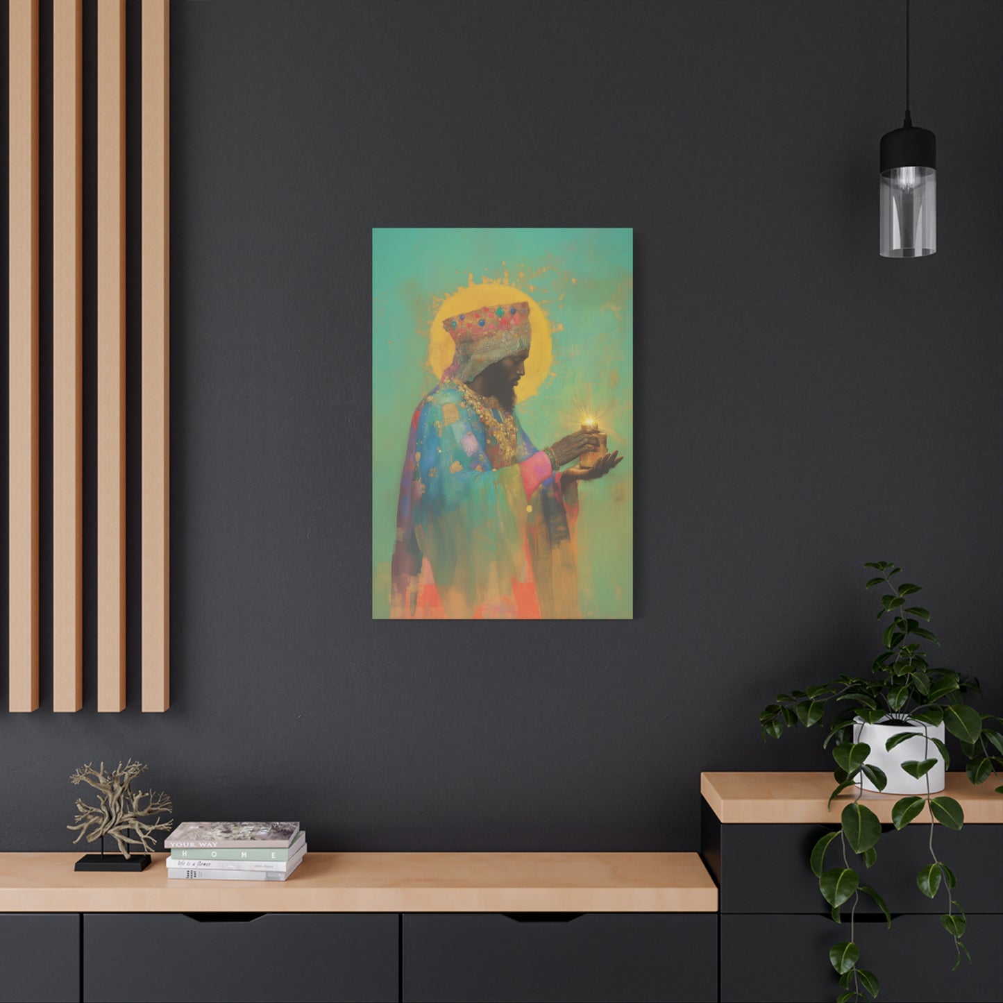 Balthazar and the Gift of Foretold Sorrow - 3 Wise Men - Gallery Wrapped Canvas - Print - Religious Art for your Home - Catholic