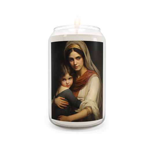 Saint Anne mother to Mary the Blessed Virgin - Scented Prayer Candle, 13.75oz - Tall Size - Religious Prayer Candle - Catholic Art