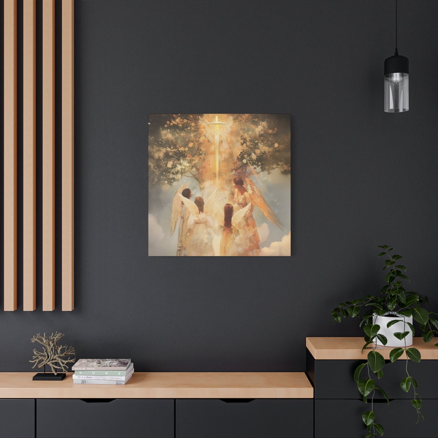 The Watchers of the First Dawn - Guardians of Eden - Gallery Wrapped Canvas - Print - Religious Art for your Home - Catholic Art