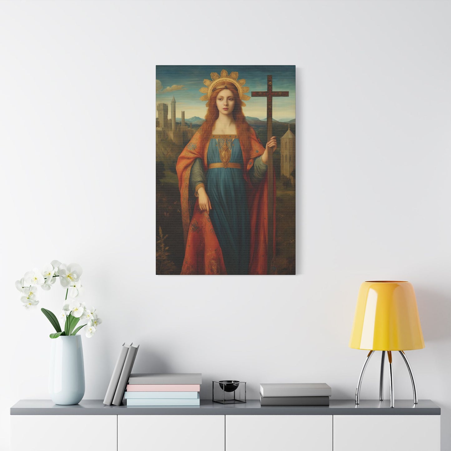 Saint Helena Canvas Print - Multiple Sizes - Catholic Home art - Museum Wrapped Canvas - Sanctified Souls Print