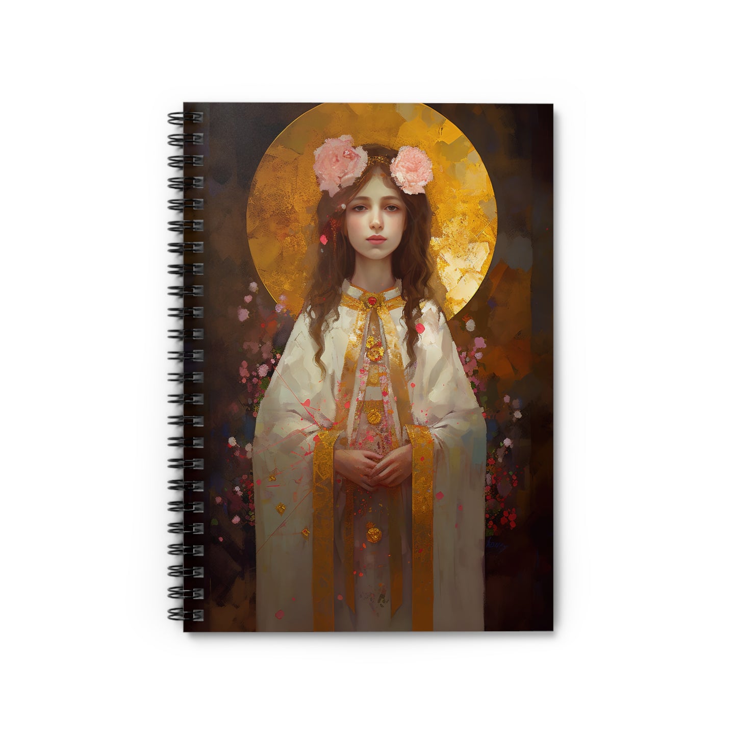 Saint Philomena Journal - Sanctified Souls Art - Religious Based Notebook - Spiral Notebook - Ruled Line