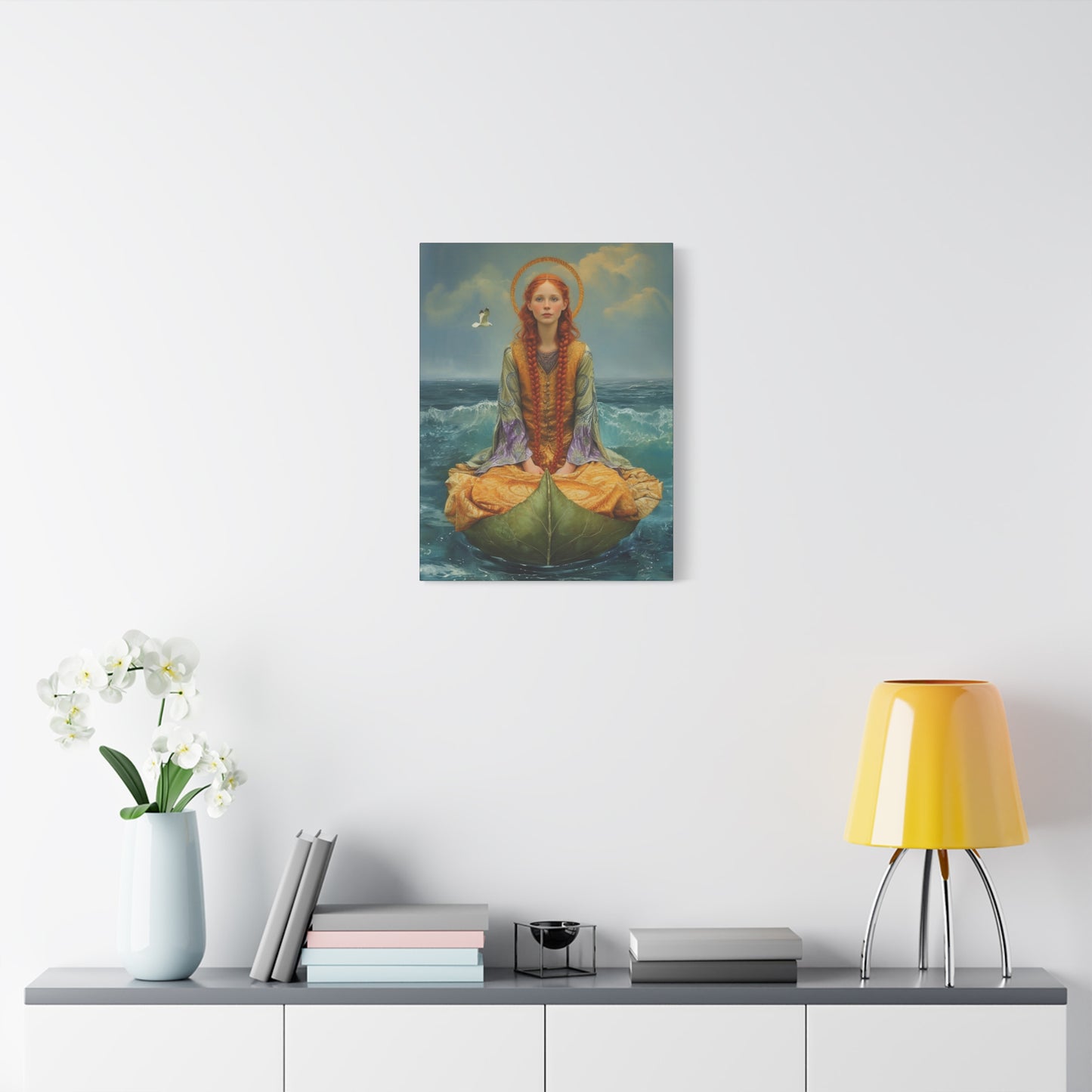 Saint Ia of Cornwall - Museum Wrapped Canvas - Sanctified Souls Print - Religious Art for your Home
