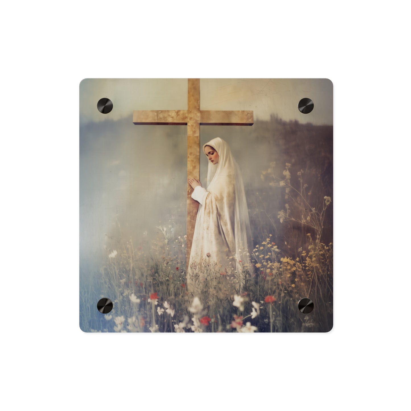 The Feast of the Exaltation of the Holy Cross Wall Art Panel - Ready to Hang Acrylic Print - Catholic Saint Art - Patron Saint Print