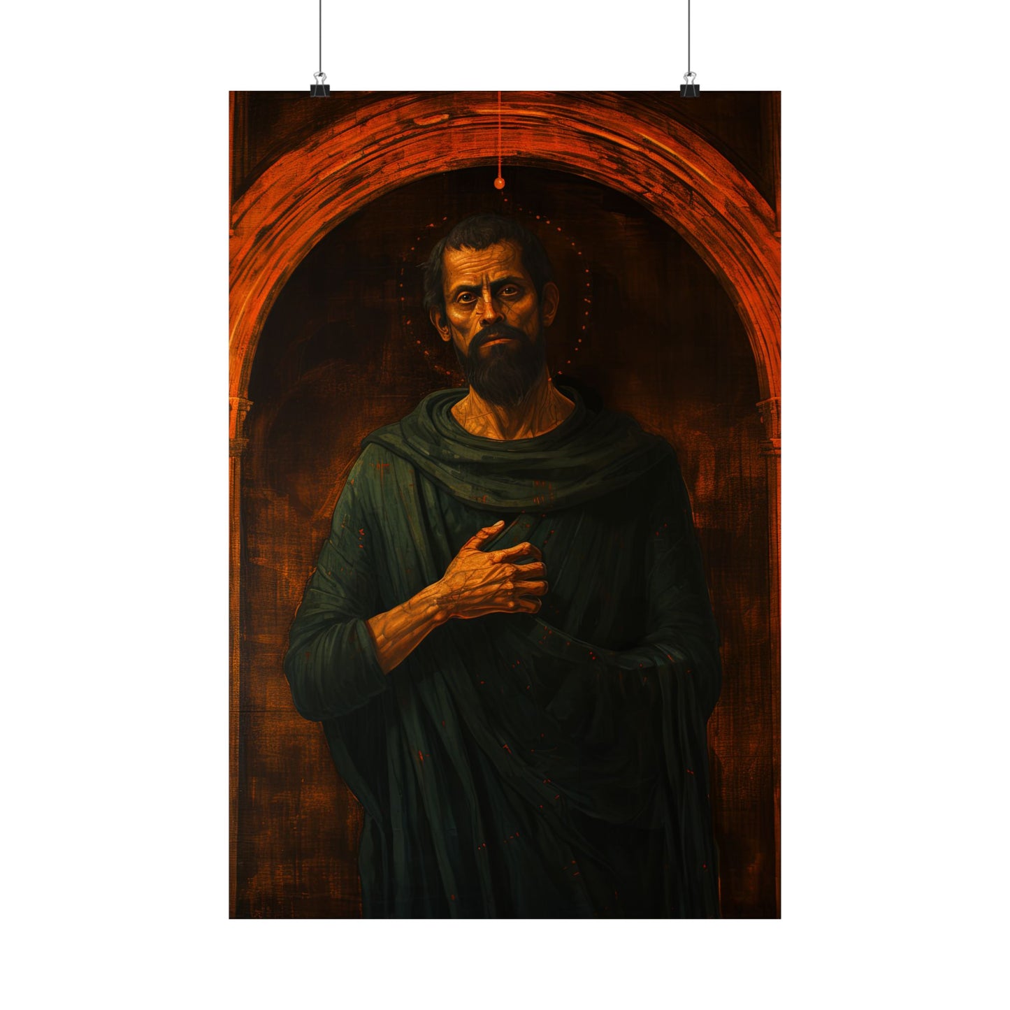 Saint Bartholomew the Apostle - Sanctified Souls Print - Multiple Sizes - Premium Matte Vertical Posters