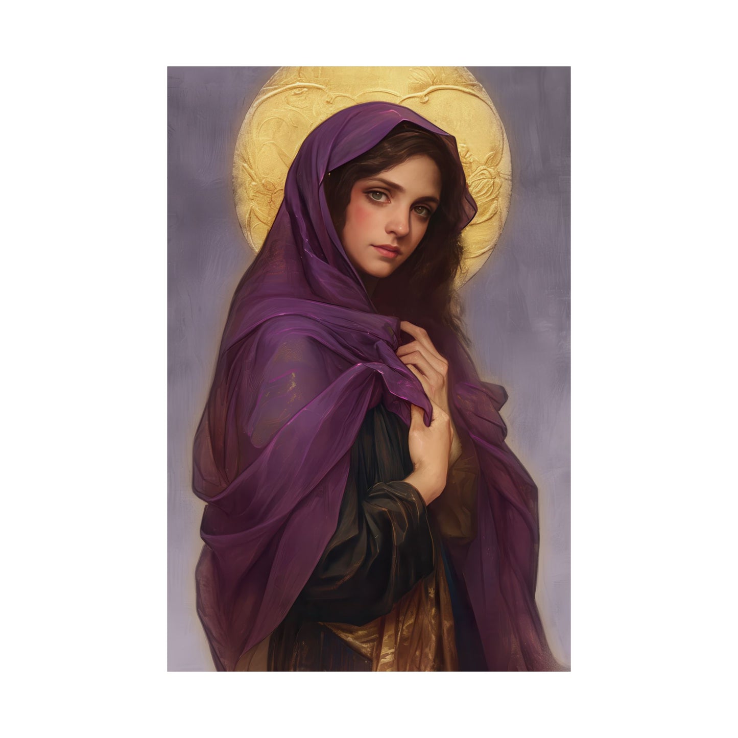 Saint Lydia Purpuraria / Lydia of Thyatira - Sanctified Souls Print - Multiple Sizes - Premium Posters - Catholic Art - Christian painting