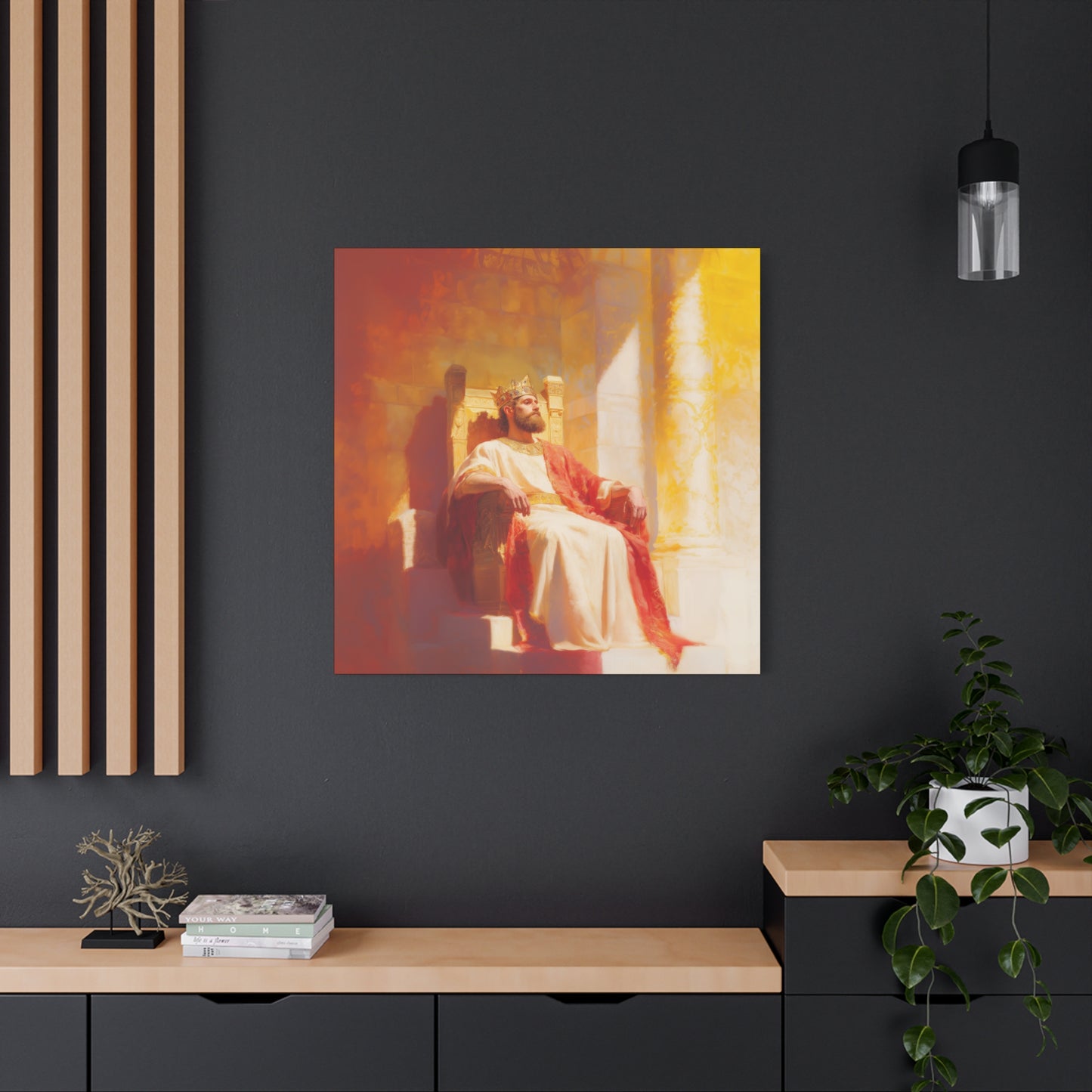 King Solomon: Keeper of God's Understanding - Gallery Wrapped Canvas - Print - Religious Art for your Home - Catholic Art