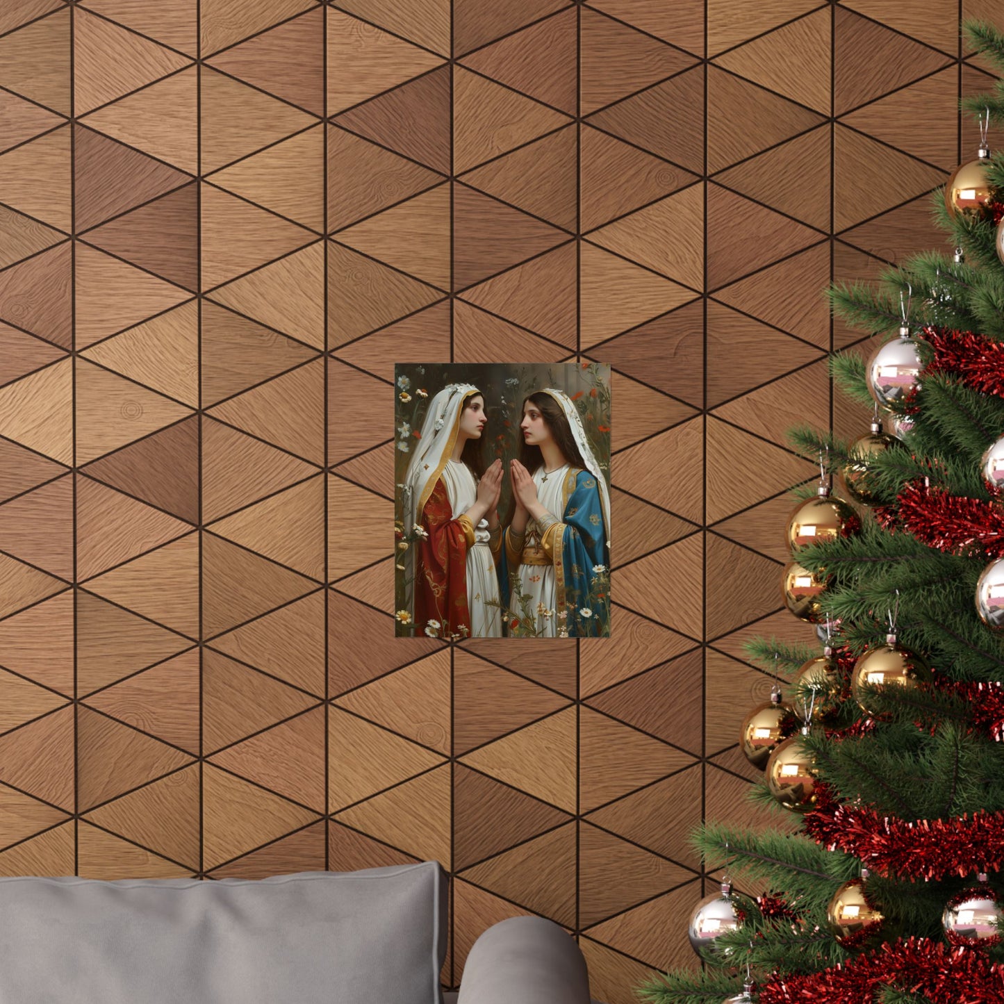 Saints Emiliana and Trasilla Print - Sanctified Souls Print - Multiple Sizes - Premium Matte Vertical Posters