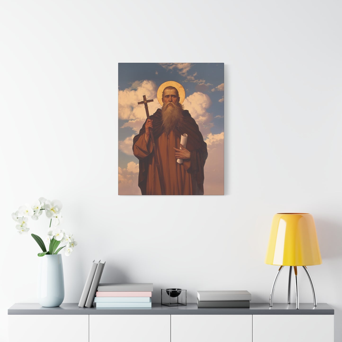 Saint Joannicus the Great / Loannikios of Mount Olympus - Gallery Wrapped Canvas - Print - Religious Art for your Home - Catholic Art Print