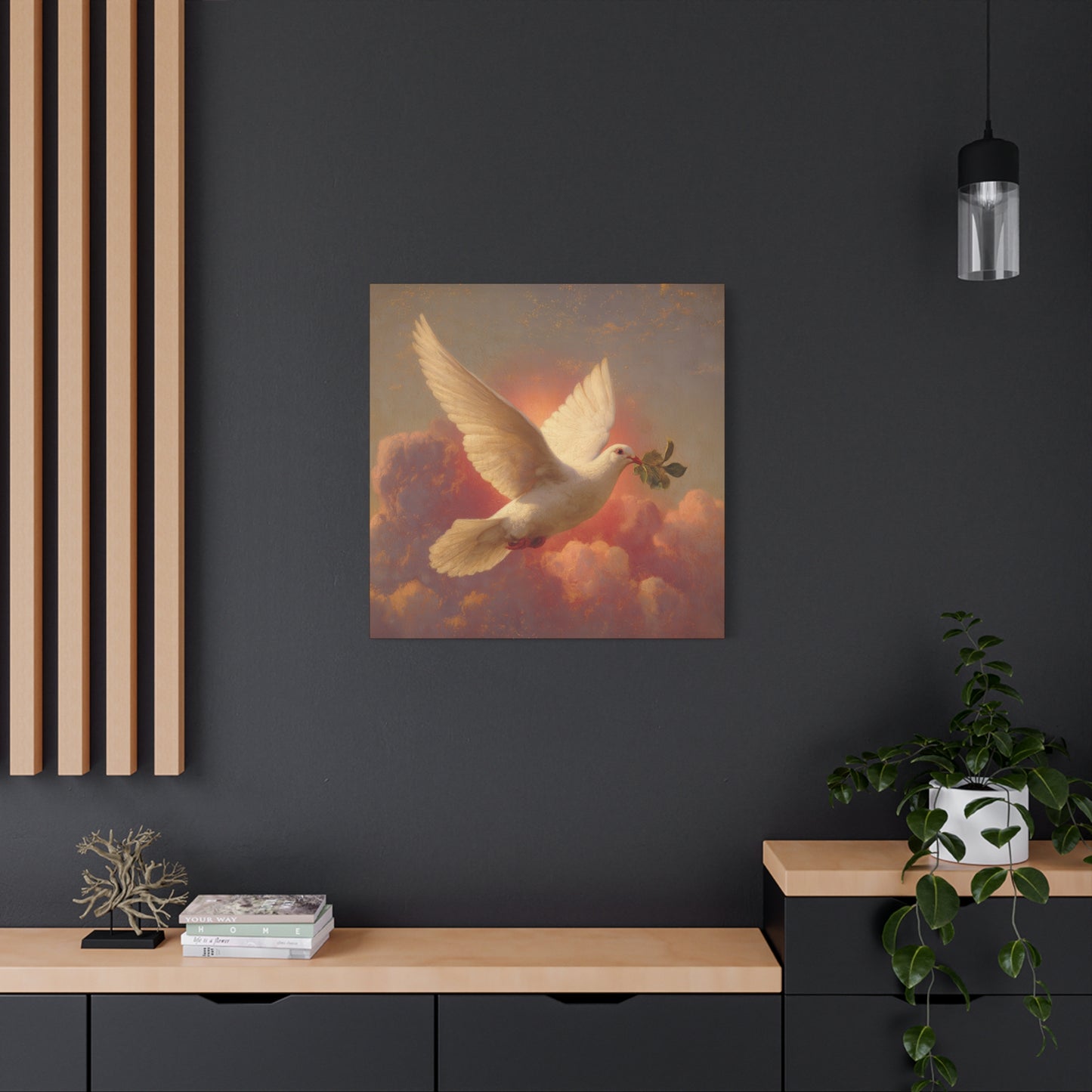 The Spirit Who Restored the Horizon - Holy Spirit - The Dove- Gallery Wrapped Canvas - Print - Religious Art for your Home - Catholic