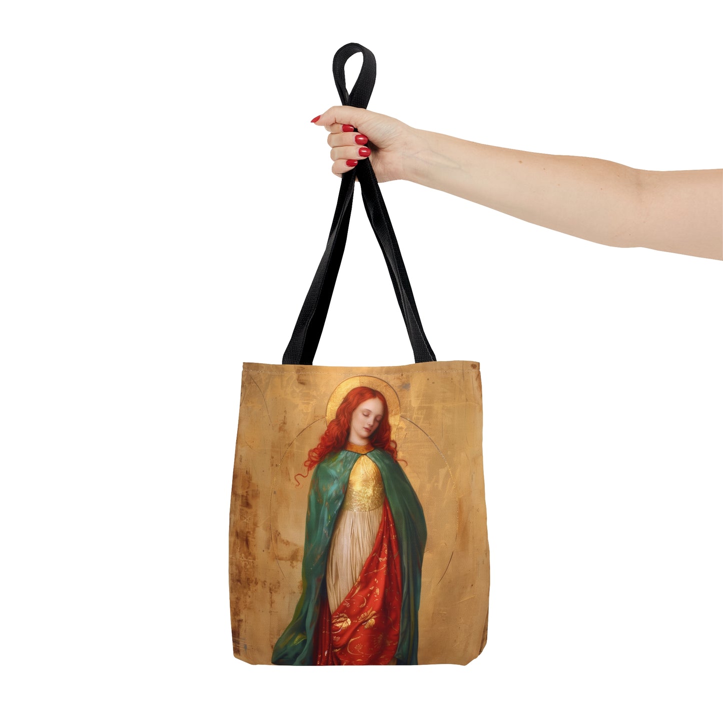 Resilient Spirit - Mary Magdalene's Faithful Path Tote Bag - Large Medium Small Faith Art Bag - Catholic Faith - Religious - Prayer Bag