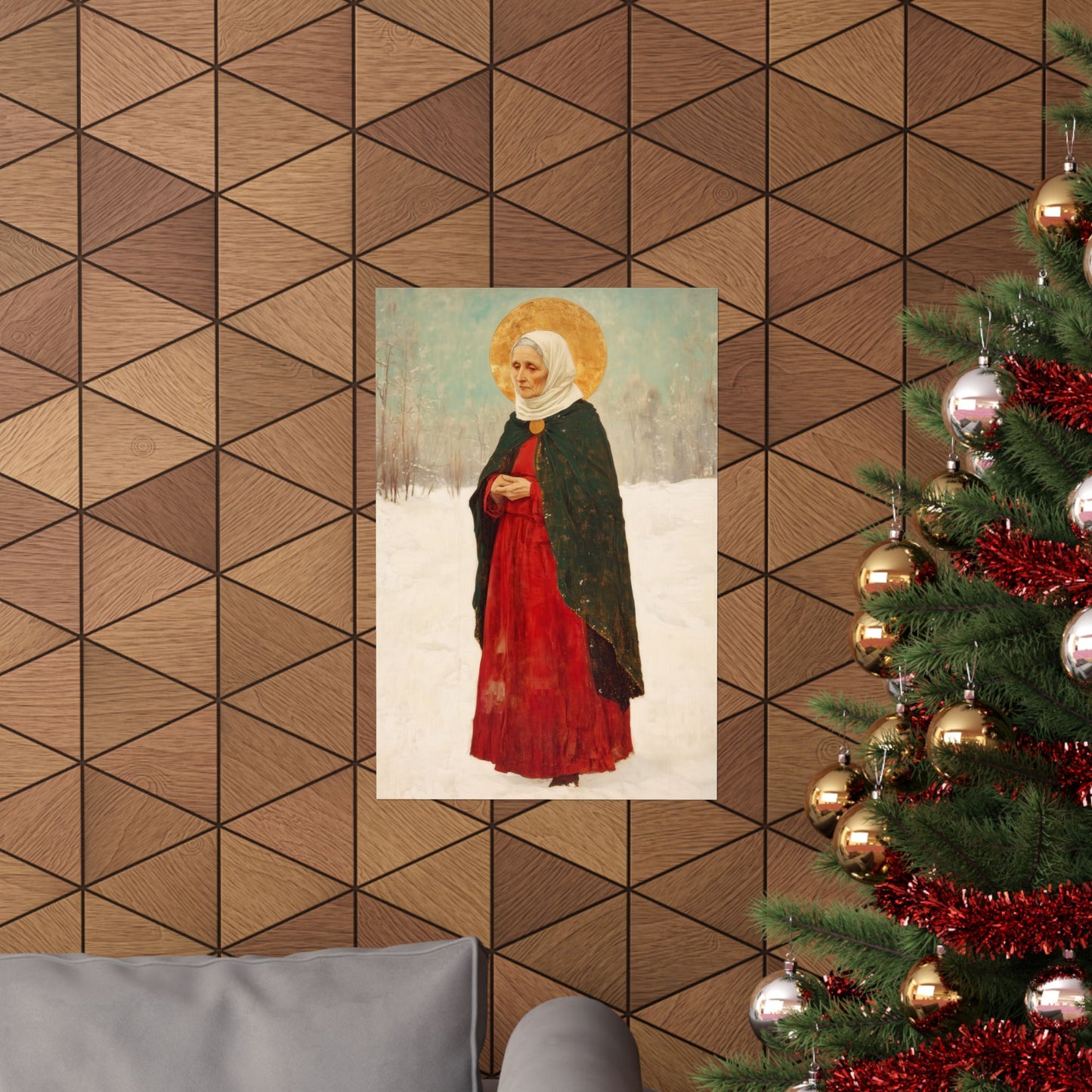 Saint Xenia - Russian Saint Art - Sanctified Souls Print - Multiple Sizes - Premium Matte Vertical Posters