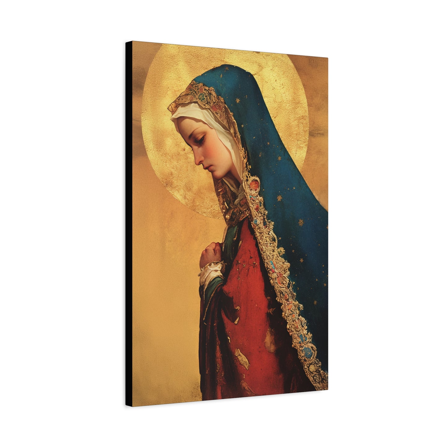 Our Lady of Mercy / Our Lady of Ransom - Multiple Sizes - Catholic Home art - Museum Wrapped Canvas - Sanctified Souls Print - Mother Mary