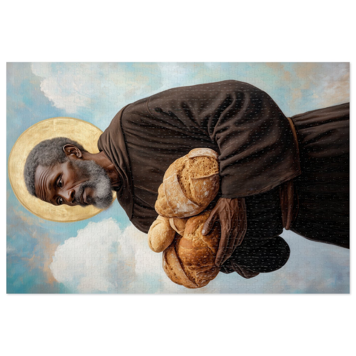 Saint Benedict the Moor - Puzzle and Keepsake Tin - Religious Jigsaw Puzzle (30, 110, 252, 500,1000-Piece) - Religious Puzzle