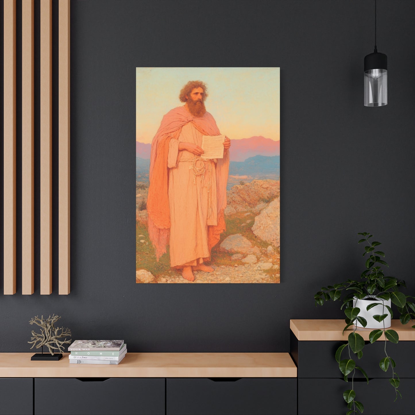 Obadiah - Keeper of the Lord's Warning and Mercy - Gallery Wrapped Canvas - Print - Religious Art for your Home - Catholic Art