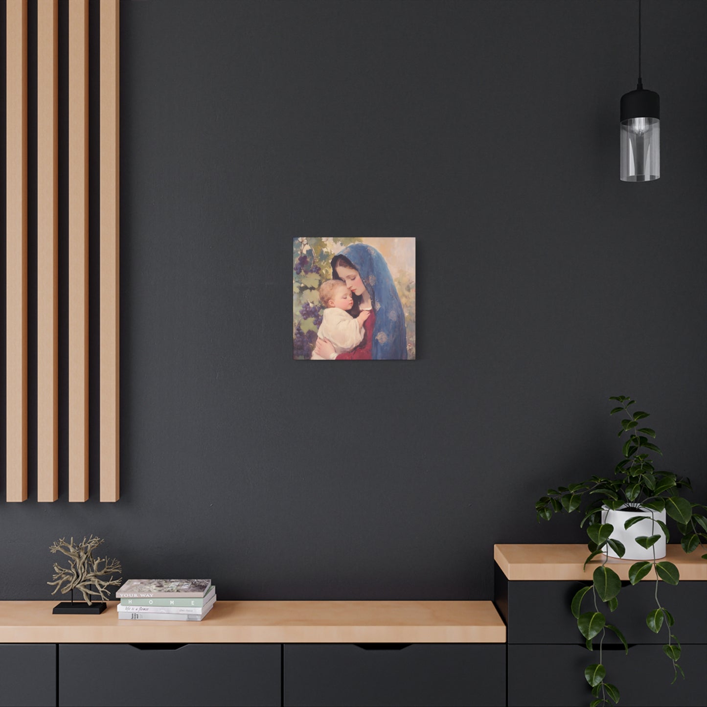 Our Lady of the Grapes / Out Lady of the Harvest - Gallery Wrapped Canvas - Print - Religious Art for your Home - Catholic Art