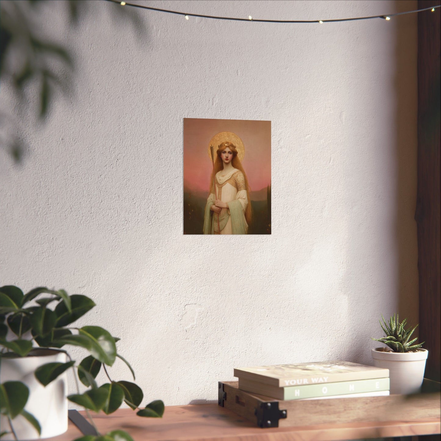 Saint Ursula -  Catholic Art - Multiple Sizes - Premium Posters - Catholic Art - Christian Home - Catholic Saint Art
