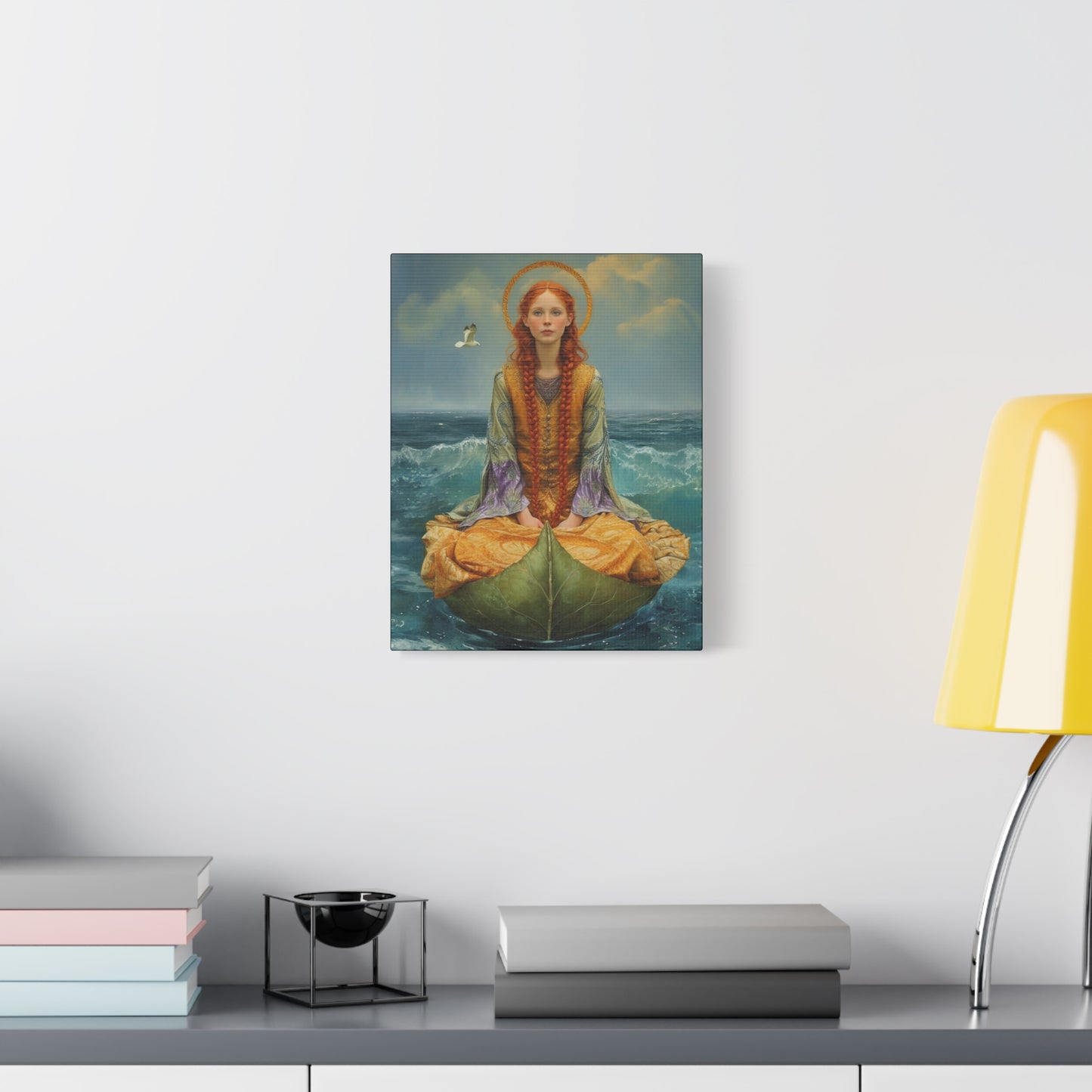 Saint Ia of Cornwall - Museum Wrapped Canvas - Sanctified Souls Print - Religious Art for your Home