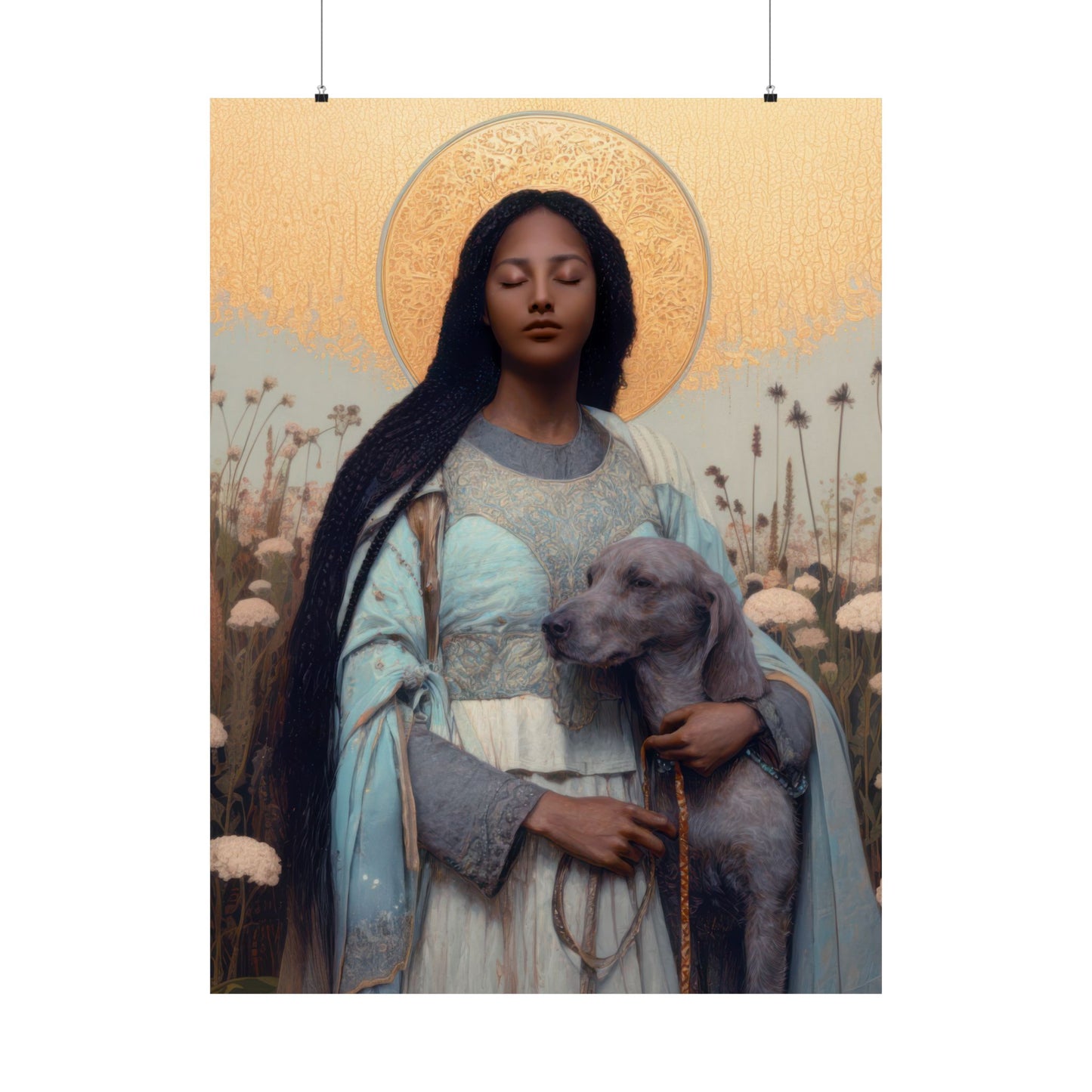 Saint Quiteria - Sanctified Souls Print - Multiple Sizes - Premium Matte Vertical Posters